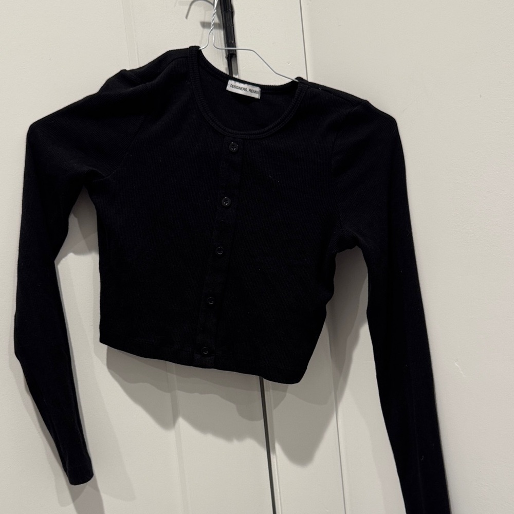 Classic Black Kids Cardigan